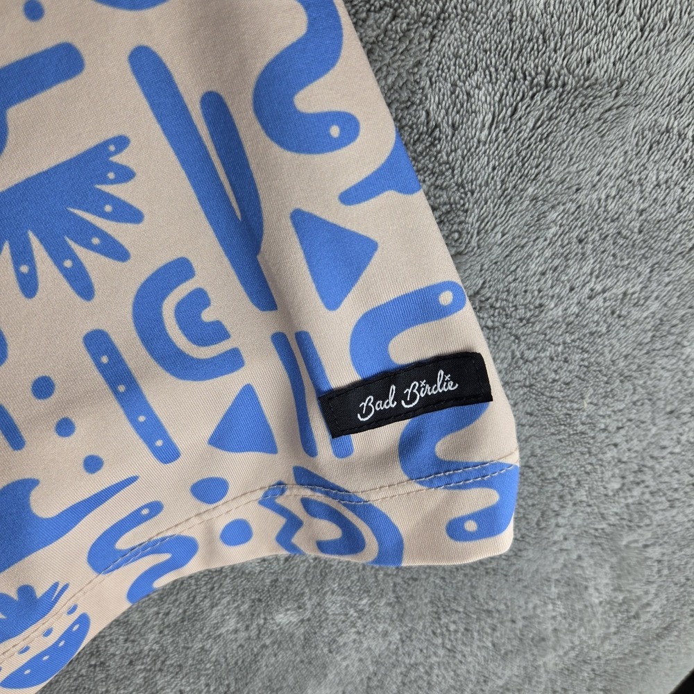 Bad Birdie Azteca Polo Shirt Mens XL Golf Performance Geometric Abstract Print - Picture 8 of 12